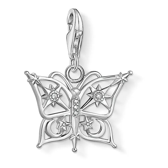Thomas Sabo Sterling Silver & Cubic Zirconia Butterfly Charm 1852-051-14