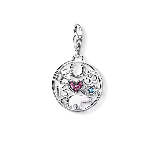 Thomas Sabo Sterling Silver & Cubic Zirconia Lucky Symbol Charm 1250-773-7