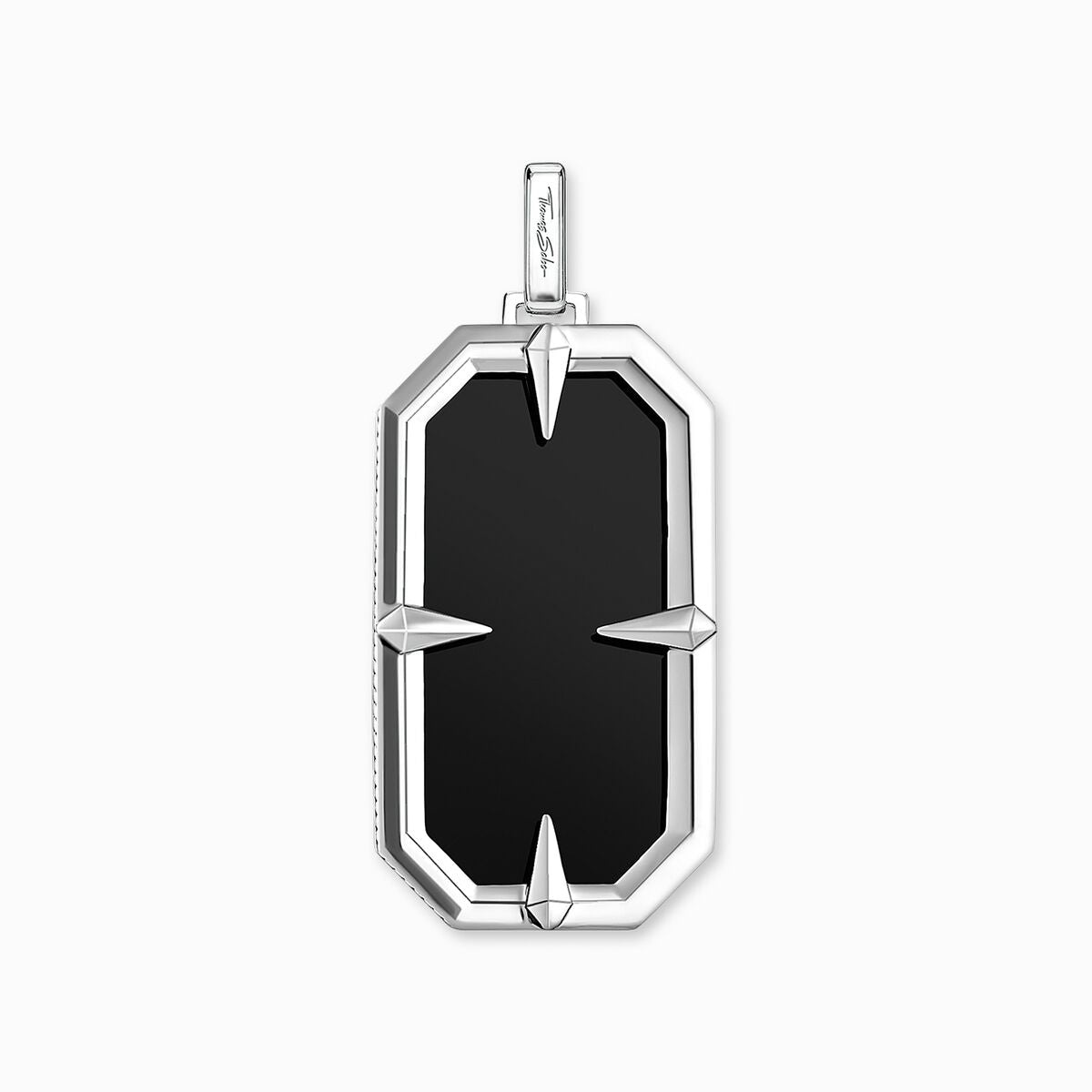 Thomas Sabo Sterling Silver Pendant Compass Star Black PE869-641-11