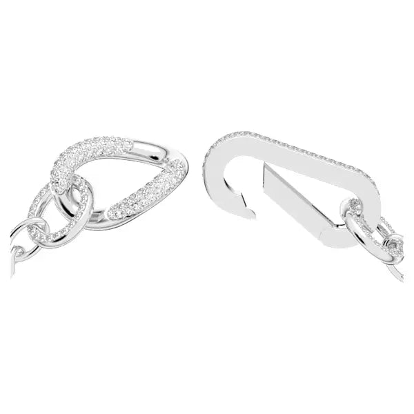Swarovski Dextera bracelet Pavé, Mixed links, White,Rhodium plated 5642598 5642597