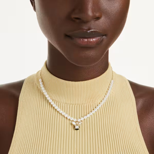 Swarovski Idyllia Charm Mixed Cuts, Bee, Multicoloured, 18k Gold-Plated finish 5743132