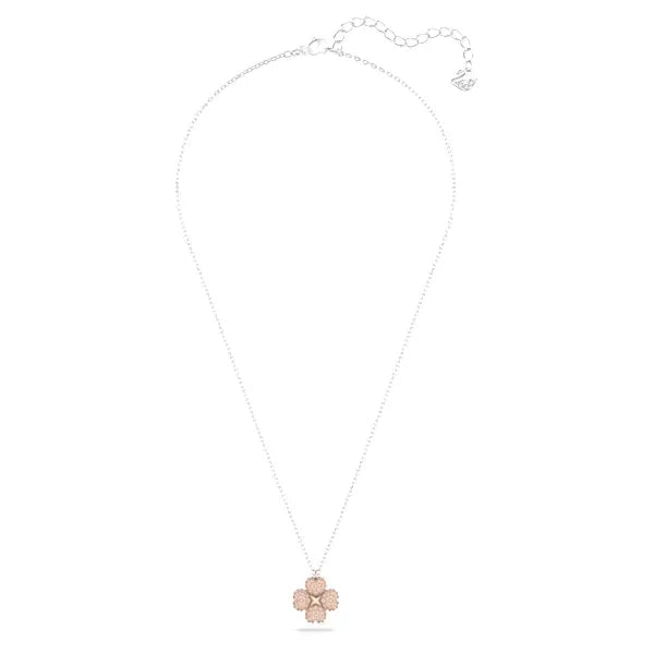 Swarovski Latisha pendant Flower, Pink, Mixed metal finish 5636488