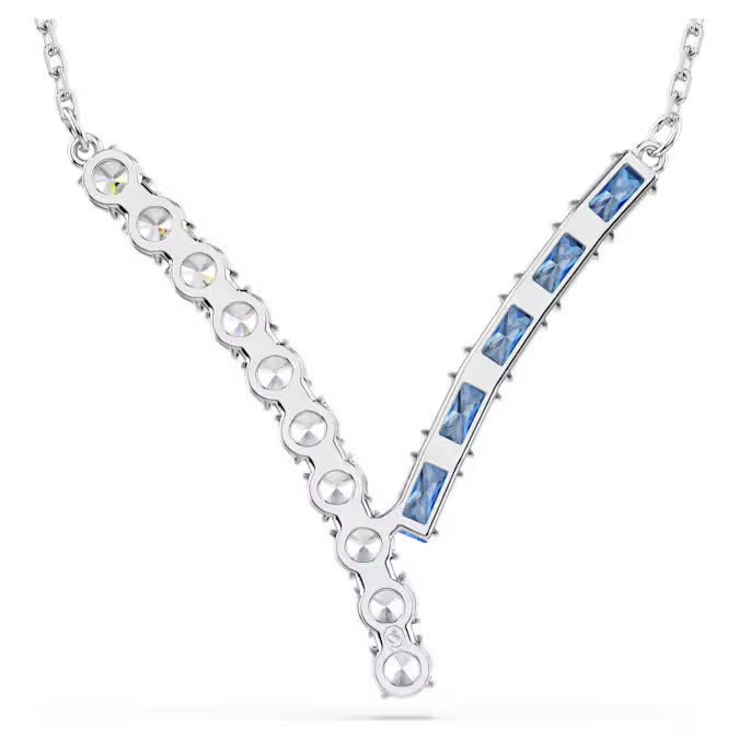 Swarovski Matrix Pendant Mixed Cuts, Blue, Rhodium Plated 5732265