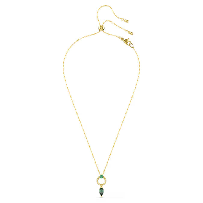 Swarovski Mesmera Pendant Mixed Cuts, Green, Gold-Tone Plated 5732484