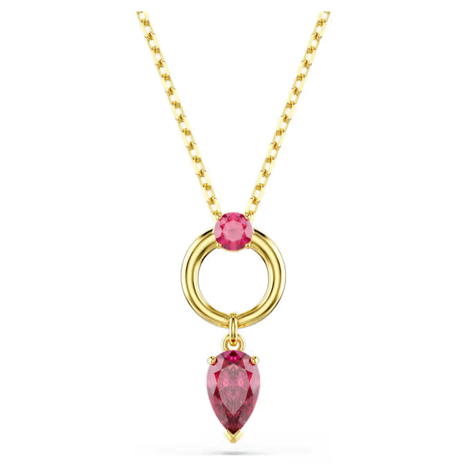 Swarovski Mesmera Pendant Mixed Cuts, Red, Gold-Tone Plated 5732487