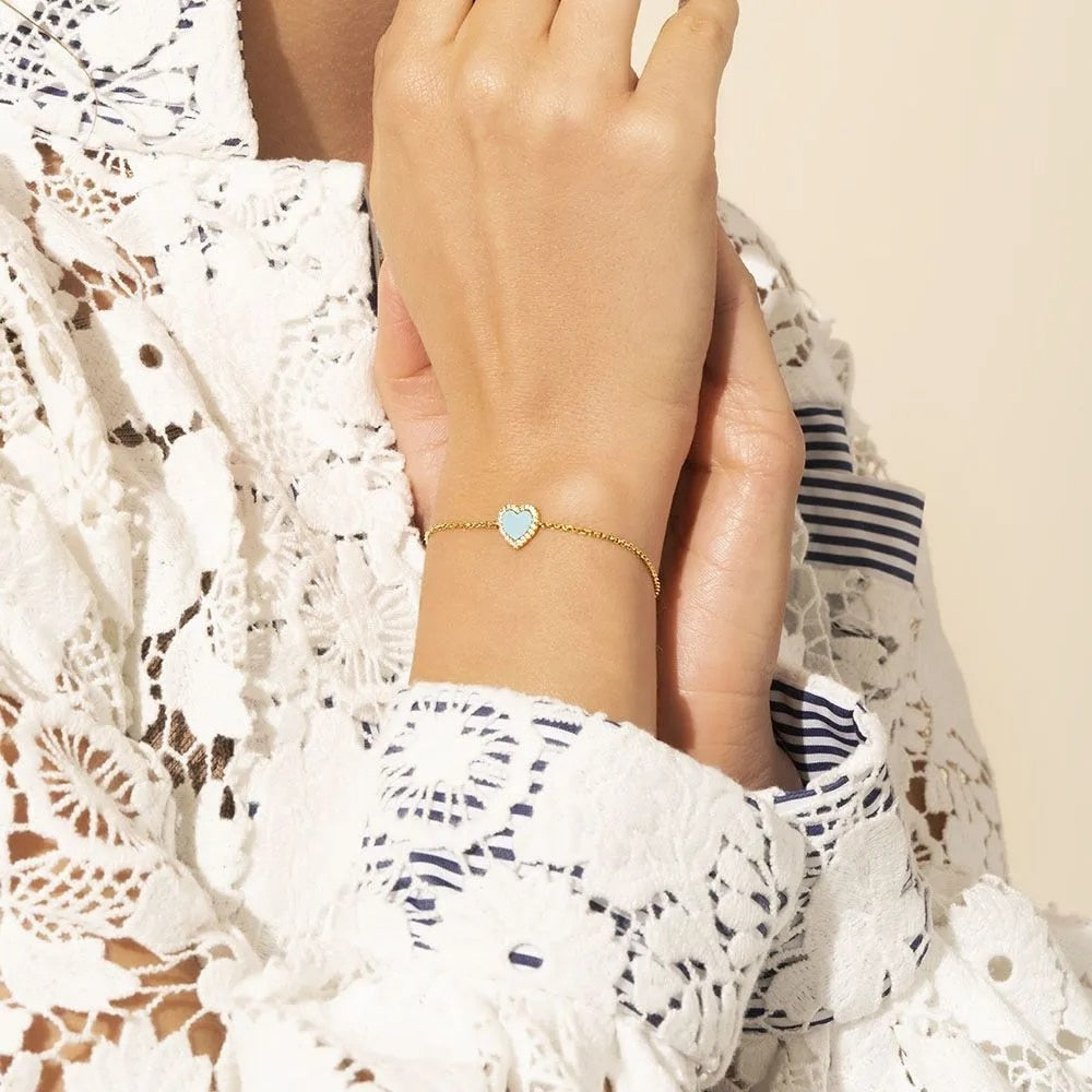 APM Heart Adjustable Bracelet AB4380XTUY