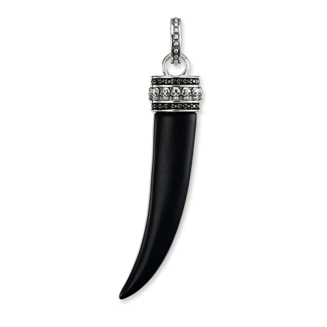 Thomas Sabo Sterling Silver Rebel at Heart Tooth with Skull Pendant PE484-027-11