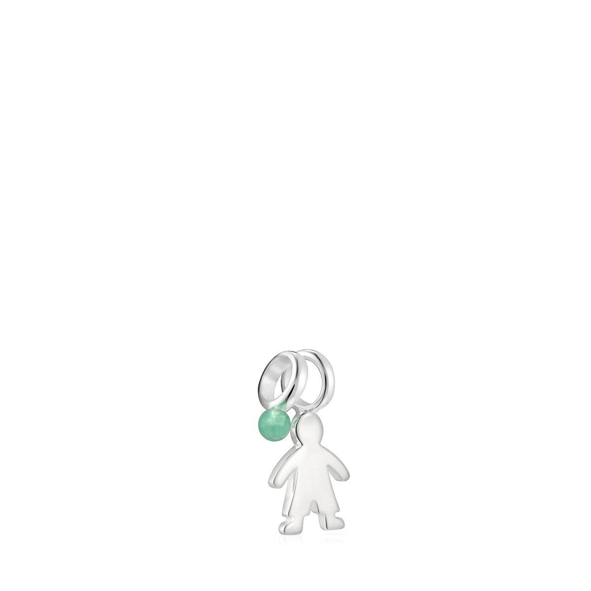 Tous Pack of Silver and Chrysoprase Sweet Dolls boy Pendants 912784530