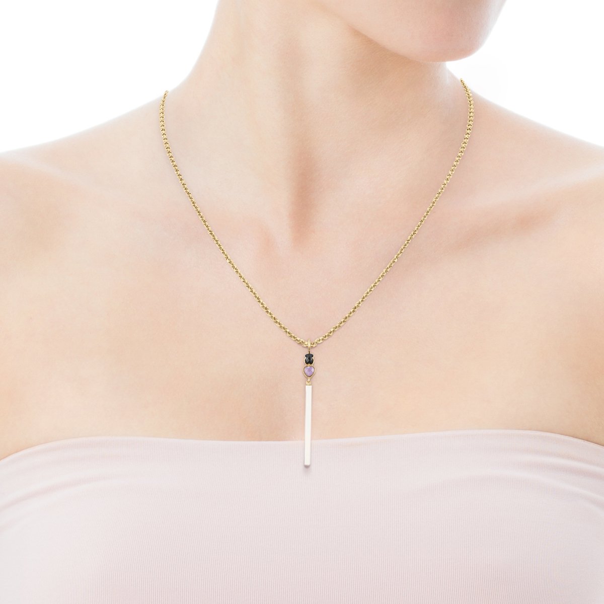 Tous Glory Pendant in Resin with Gold Vermeil and Gemstones 918594520