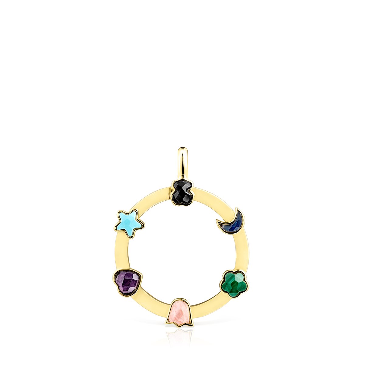 Tous Gold Vermeil Glory Pendant with Gemstones 918594500
