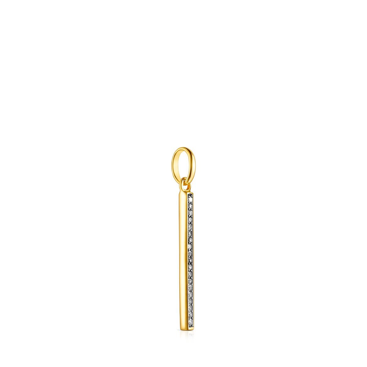 Tous Nocturne bar Pendant in Gold Vermeil with Diamonds 918444520