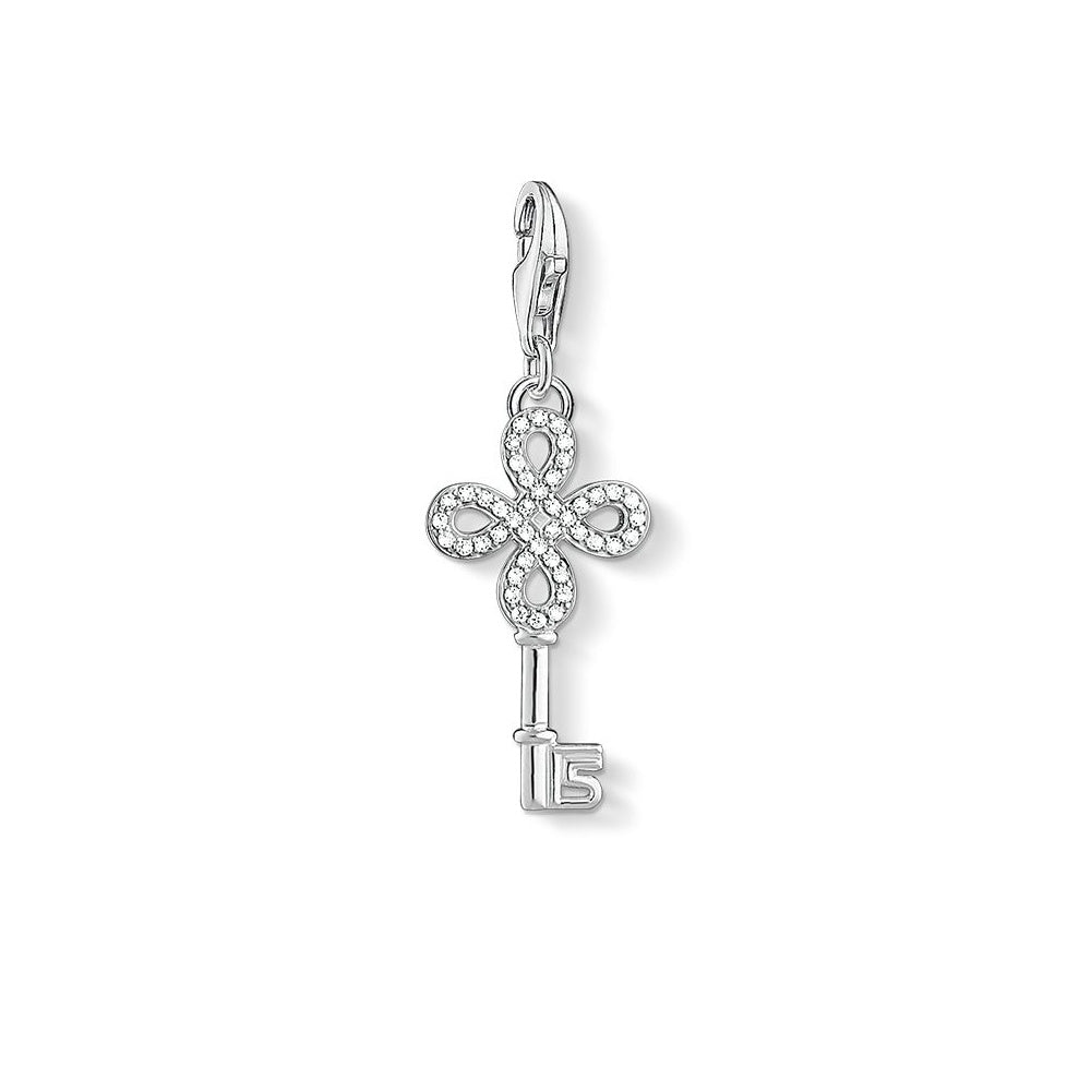 Thomas Sabo Silver Zirconia Infinity Key Charm 1360-051-14