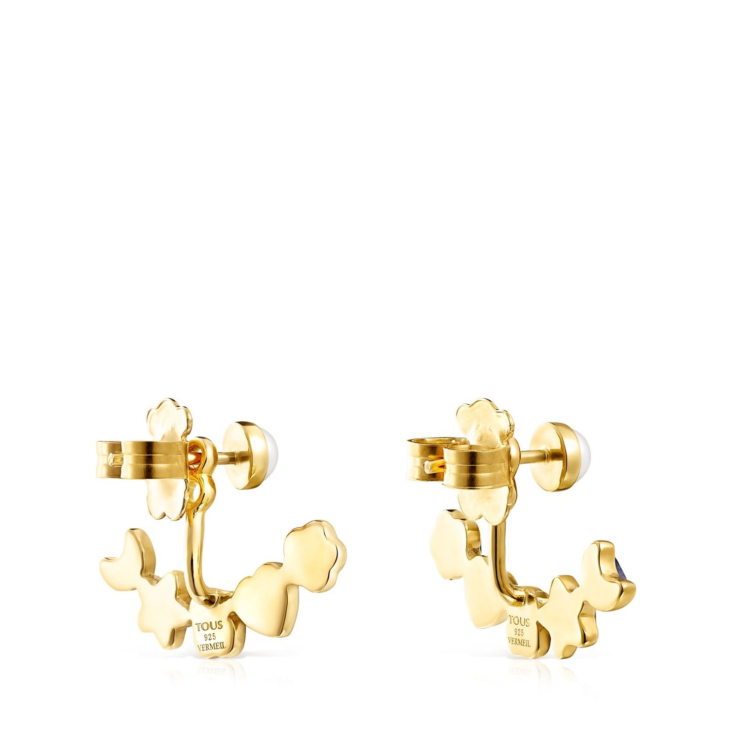 Tous Short Glory Earrings in Gold Vermeil with Gemstones 918593590