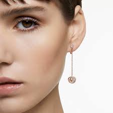Generation clip earrings White, Rose gold-tone plated 5636508 5636510