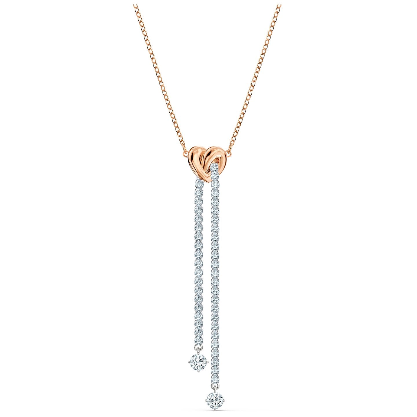 Swarovski Lifelong Heart Y Necklace, White, Mixed metal finish 5517952