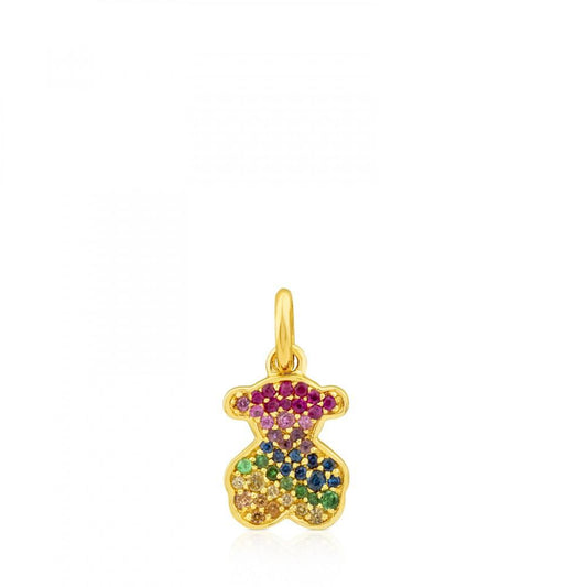 Tous Gold Icon Gems Pendant with Sapphire 612534040