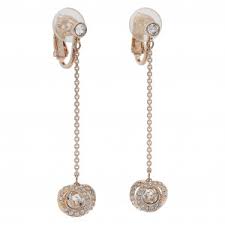Generation clip earrings White, Rose gold-tone plated 5636508 5636510