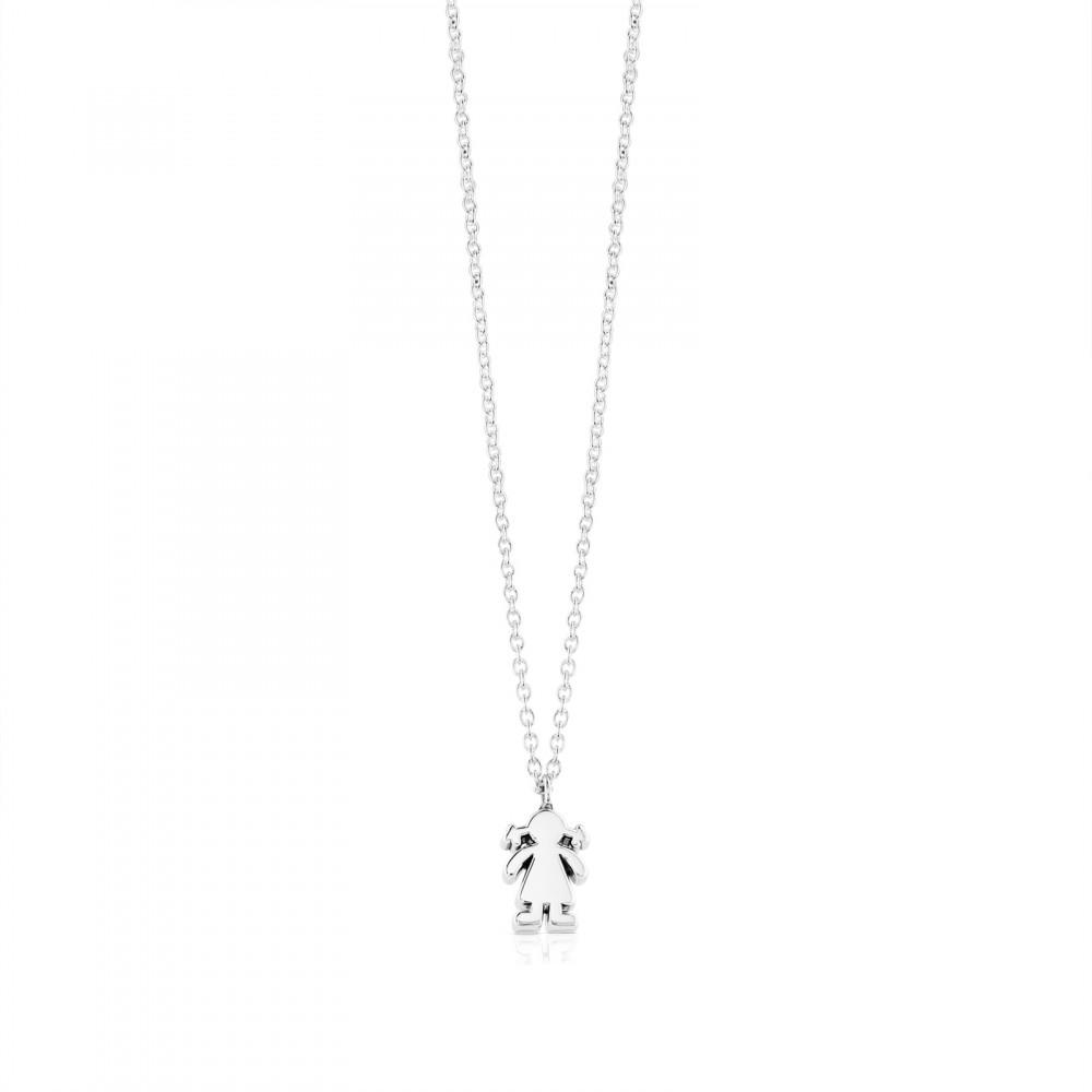 Tous Silver Sweet Dolls Necklace 915900023
