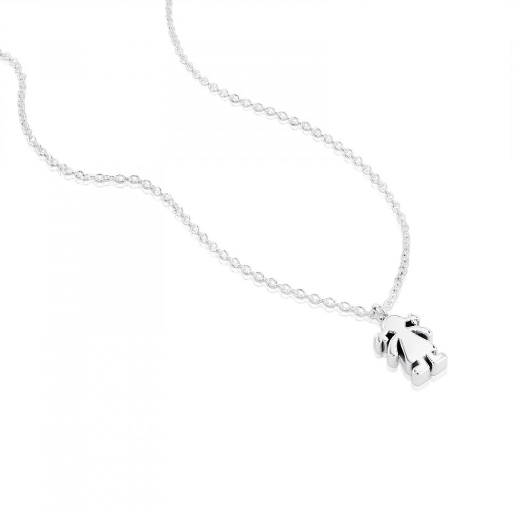 Tous Silver Sweet Dolls Necklace 915900023