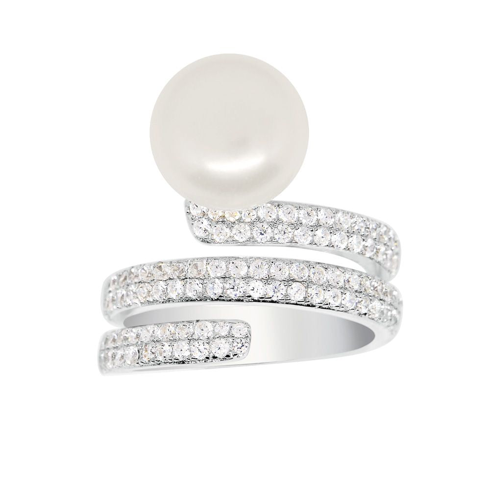 APM Silver Ring With Pearl A16274XPL