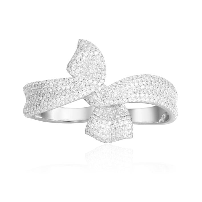 APM Rubans de Noel Silver Double Ring A17571OX