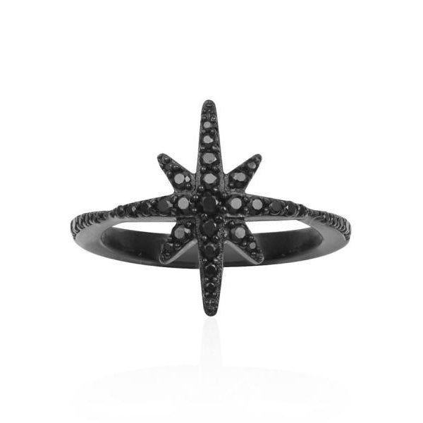 APM Meteorites Noires Silver Phalanx Ring A17642BZT