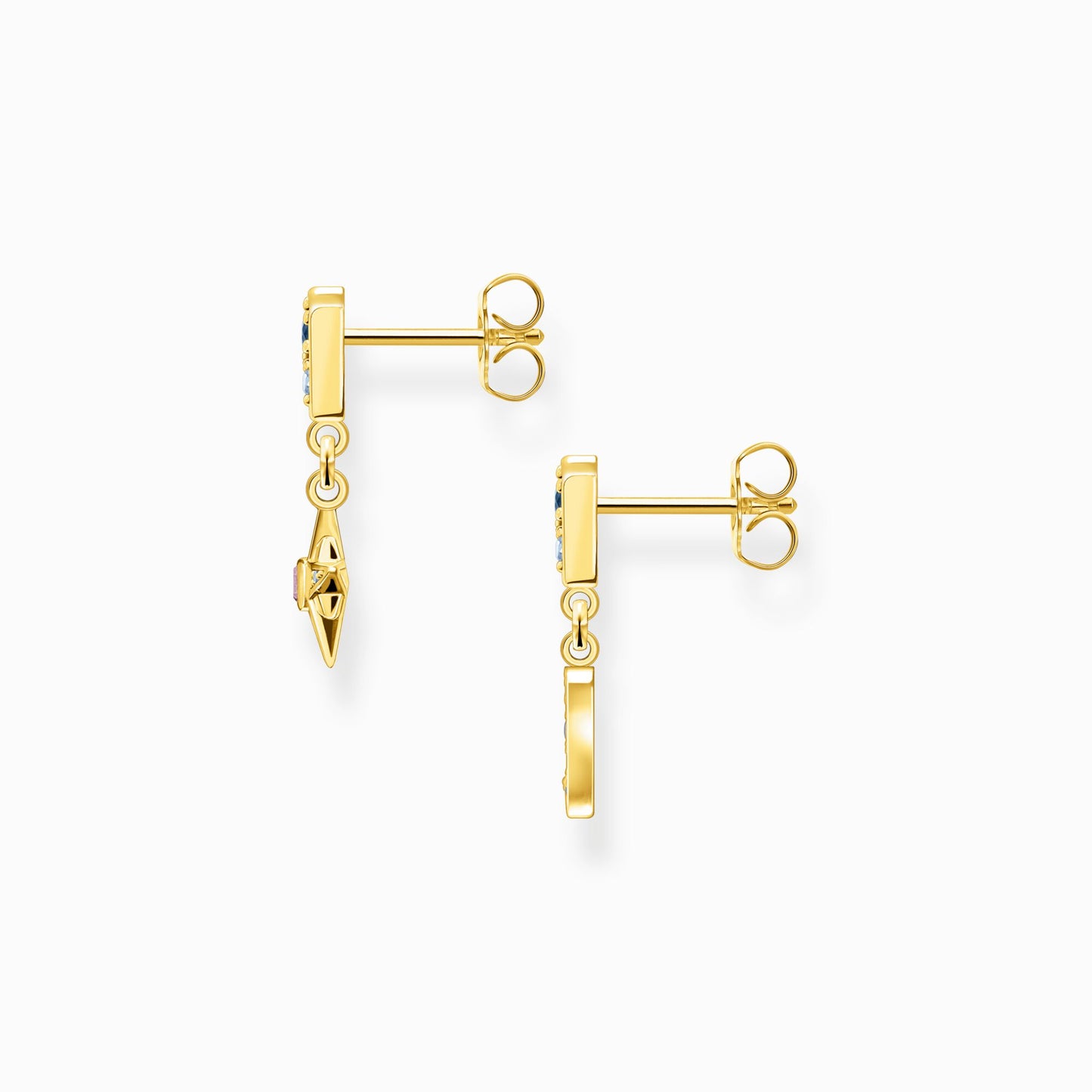 Thomas Sabo Earrings Royalty Star & Moon Gold H2207-959-7