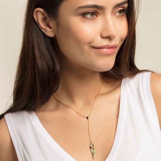 Thomas Sabo Necklace "Feather" KE1748-471-7