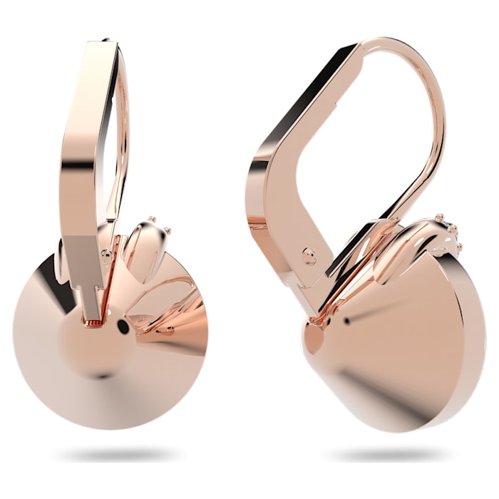 Swarovski Bella V earrings Round, Pink, Rose-gold tone plated 5299318