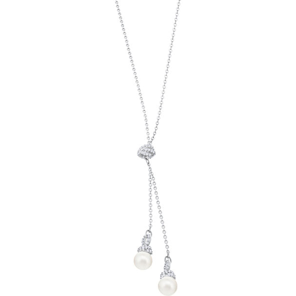 Swarovski Originally Y Necklace, White, Rhodium Plating 5467313