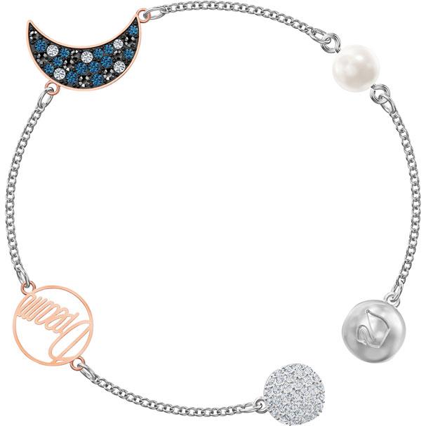 Swarovski Remix Collection Moon Strand, Multi-colored, Mixed Metal Finish 5490934 5509664