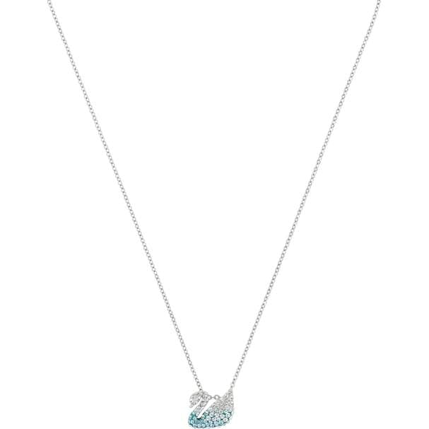 Swarovski Iconic Swan Pendant, Multi-colored, Rhodium Plated 5512094