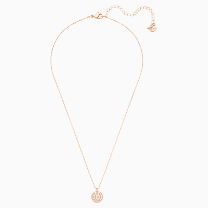 Swarovski Ginger Pendant, White, Rose gold plating 5265913