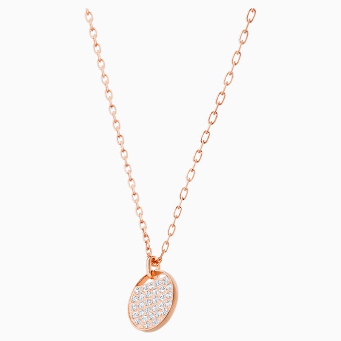 Swarovski Ginger Pendant, White, Rose gold plating 5265913