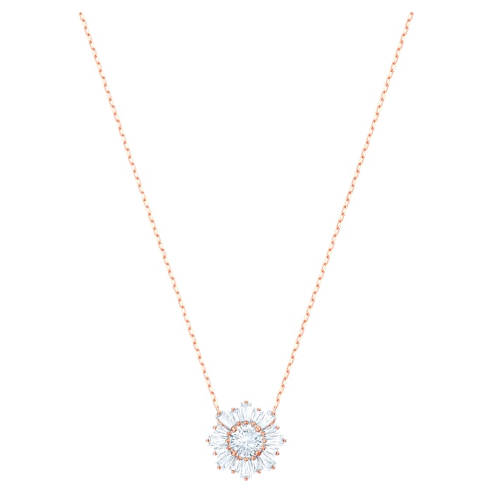 Swarovski Sunshine pendant Sun, White, Rose-gold tone plated 5451376