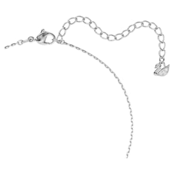 Swarovski Sparkling Dance necklace Round, Blue, Rhodium plated 5279425