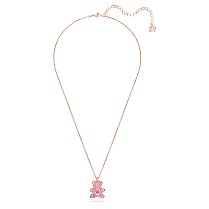 Swarovski Teddy pendant Bear, Pink, Rose gold-tone plated 5642976