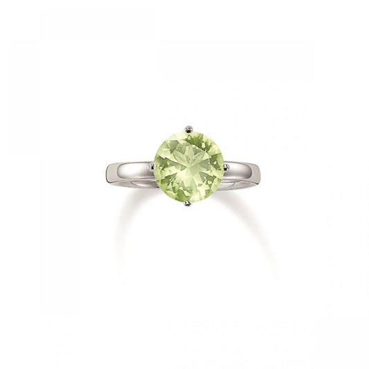 Thomas Sabo Sterling Silver Quartz Ring Size56 TR2039-695-33