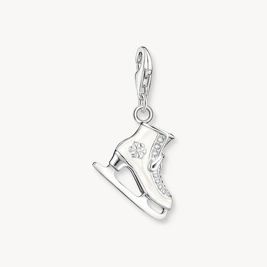 Thomas Sabo Sterling Silver & Cubic Zirconia Ice Skate Charm 1907-041-14