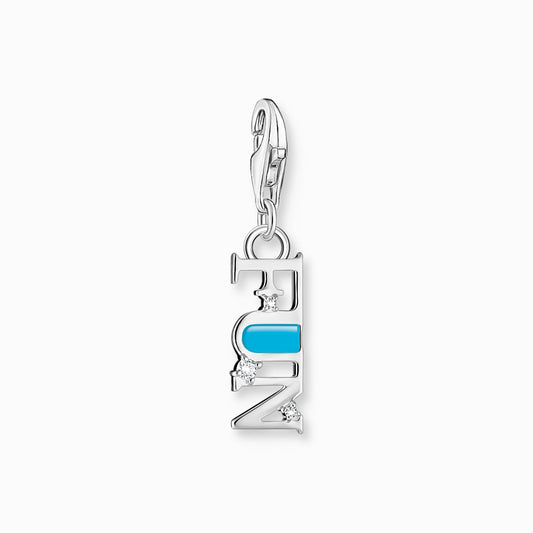 Thomas Sabo Charm Pendant Fun With White Stones Silver 2009-041-17