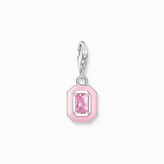 Thomas Sabo Charm Pendant Pink Stone Silver 2030-041-9