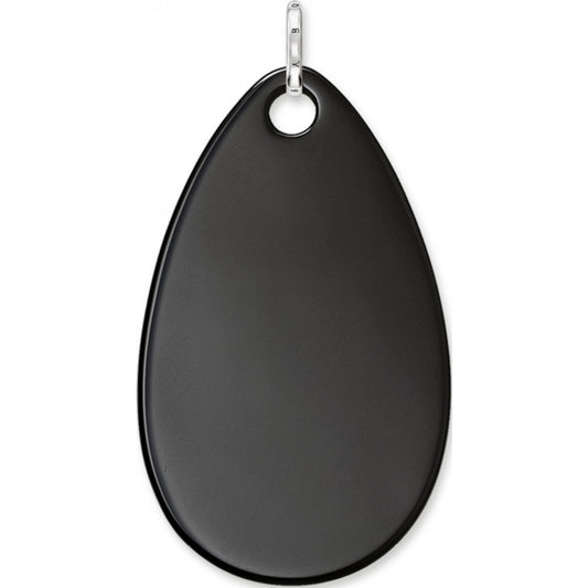 Thomas Sabo Glam And Soul Sterling Silver Black Onyx Large Tear Drop Pendant PE539-024-11