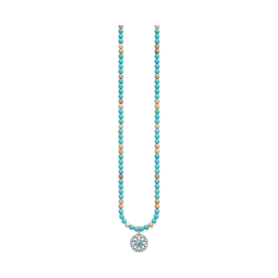 Thomas Sabo Silver Ethno Amulet  Necklace KE1636-377-17-L60