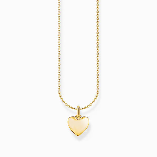 Thomas Sabo Silver Gold-plated necklace with heart pendant KE2234-413-39-L45V