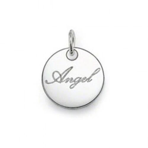 Thomas Sabo Sterling Silver Angel Round Disc Pendant PE440-001-12