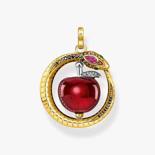 Thomas Sabo Sterling Silver Gold-Plated Apple with Snake  PE894-542-7