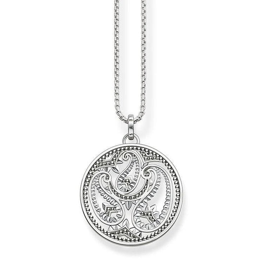 Thomas Sabo Sterling Silver Paisley Design Necklace KE1543-001-12-L45V