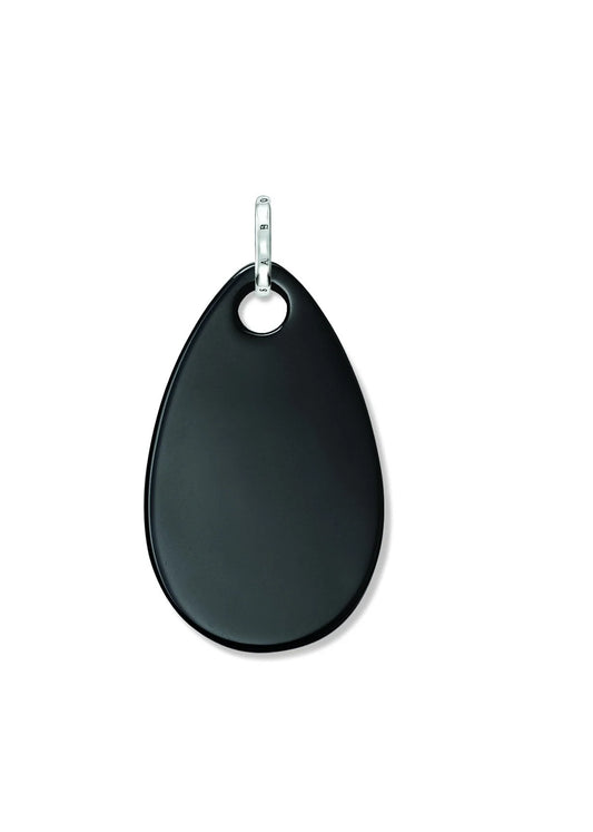 Thomas Sabo Glam And Soul Sterling Silver Black Onyx Medium Tear Drop Pendant PE538-024-11