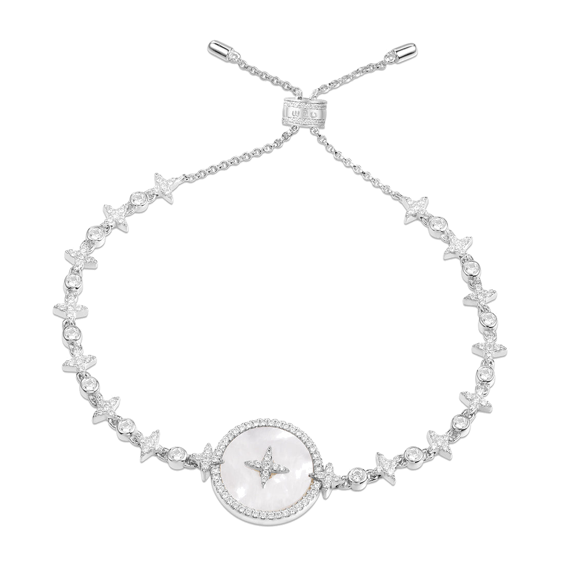 APM ETERNELLE Star and Mother-of-Pearl adjustable bracelet  AB3582XNA