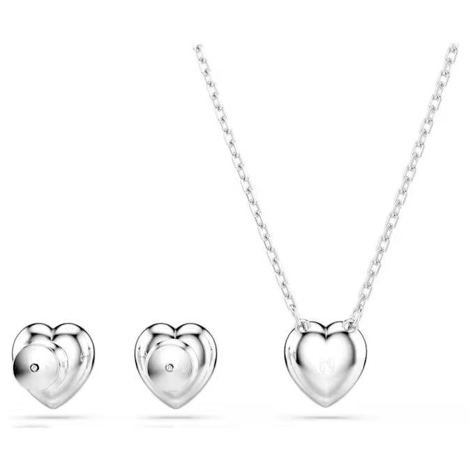 Swarovski Ariana Grande x Swarovski Set Mixed Cuts, Heart, White, Rhodium Plated 5720849